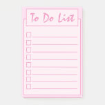 Simple Pink To Do List  Post-it Notes