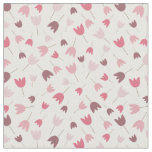 Simple Pink Tulip Pattern multidirectional Fabric