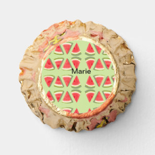 Simple pink watermelon add name minimal custom th reese's peanut butter cups