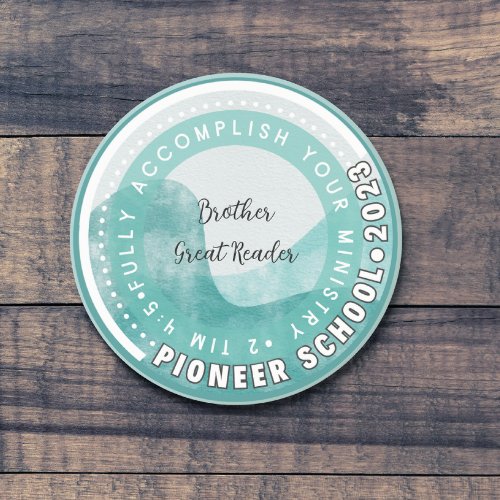 Simple Pioneer School Personalizable Coaster