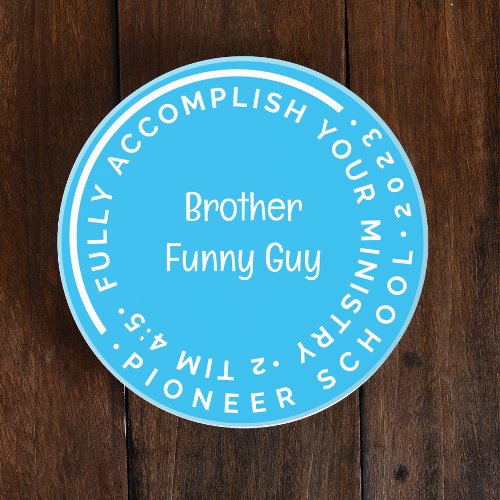 Simple Pioneer School Personalizable Coaster