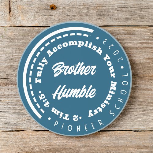 Simple Pioneer School Personalizable Coaster