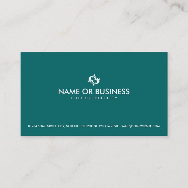 simple pisces business card (Front)