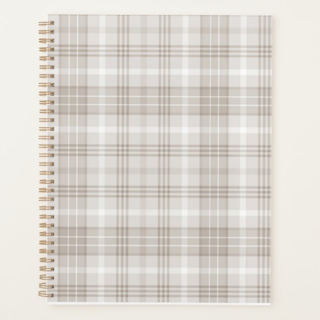 Simple Plaid Notebook (Front)