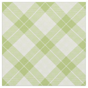 Simple Plaid Unisex Pattern Light Green Rustic Fabric