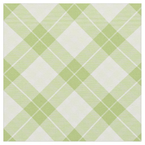 Simple Plaid Unisex Pattern Light Green Rustic Fabric