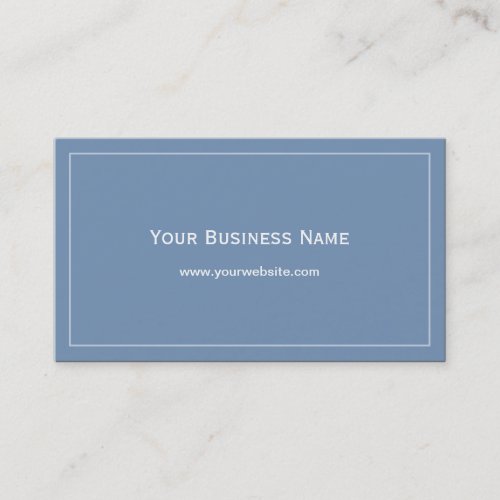 Simple Plain Blue Business card
