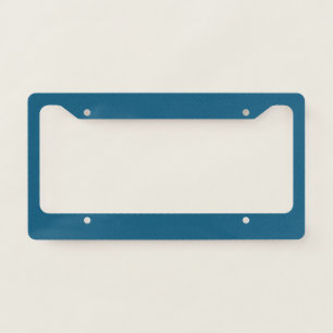 Simple plain Blue Sapphire solid color License Plate Frame