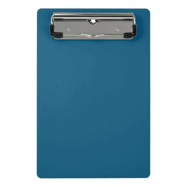 Simple plain Blue Sapphire solid color Mini Clipboard (Front)