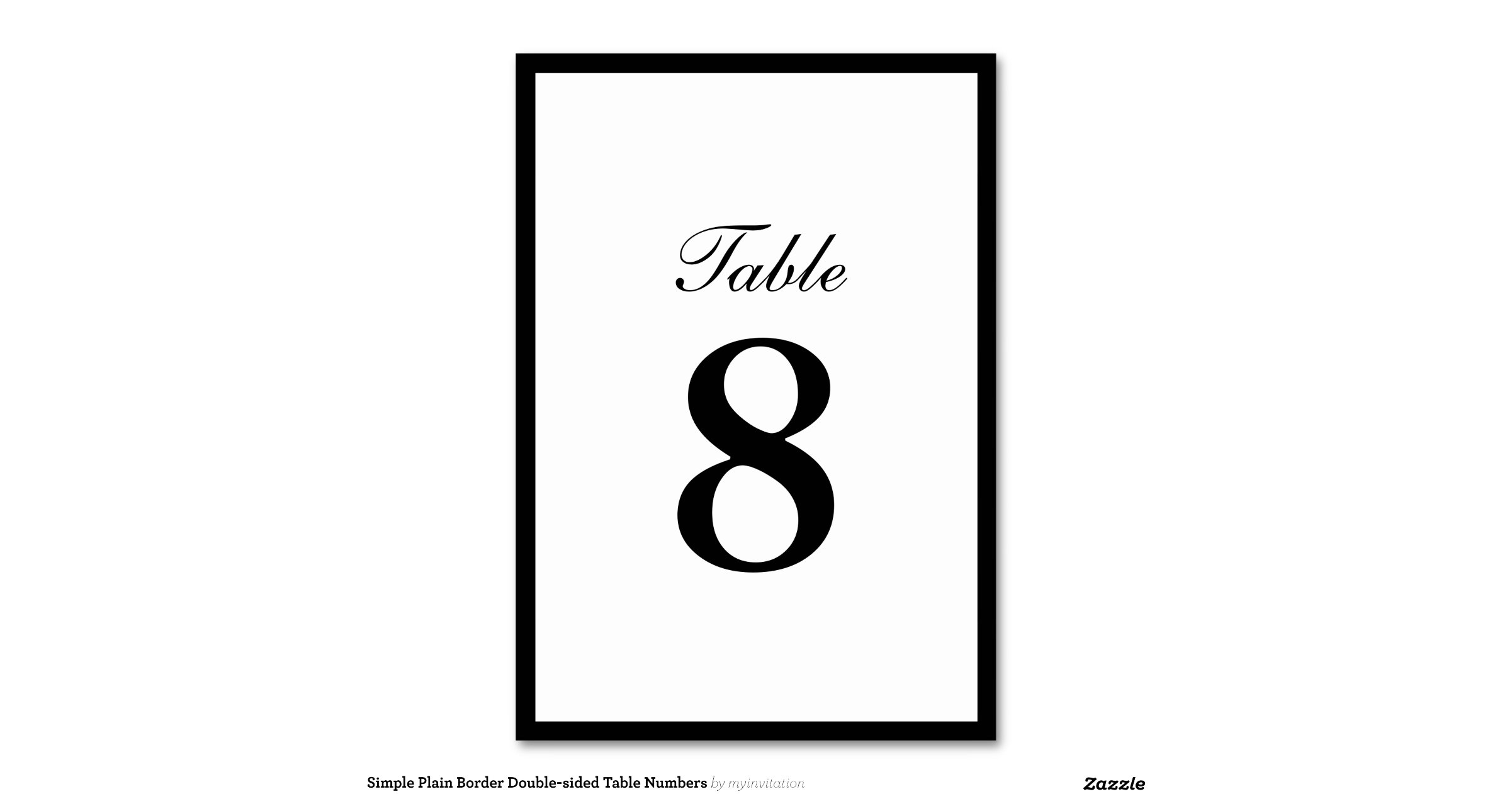 Double Sided Table