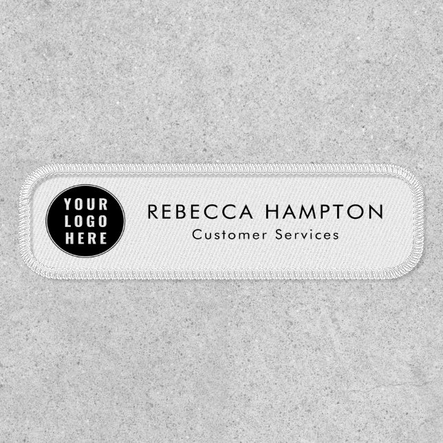 Simple Plain Business Logo Staff Custom Patch (Front)