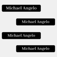 Simple Plain Custom Name Labels