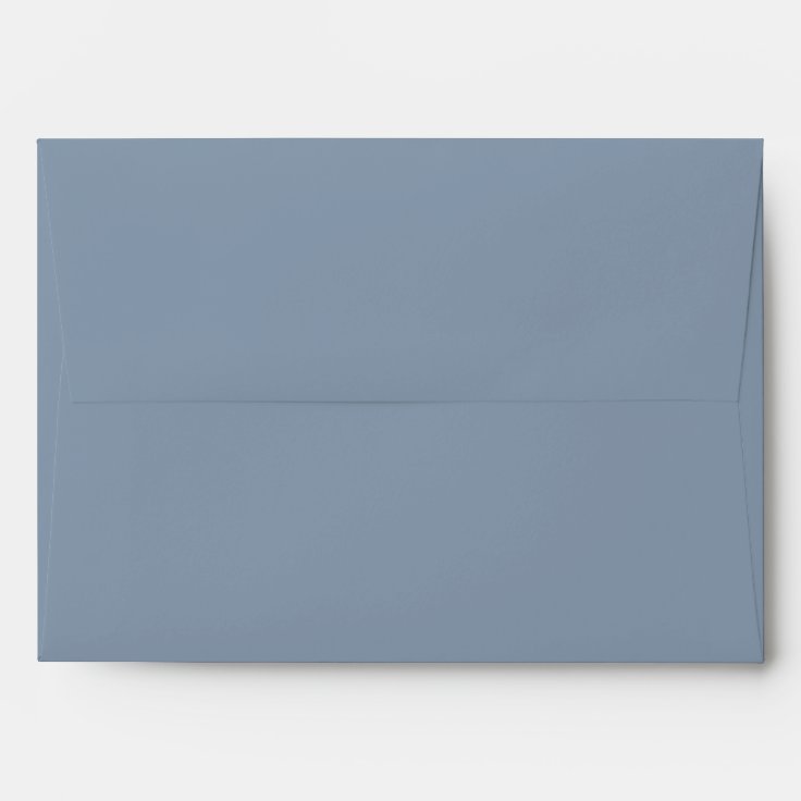 Simple Plain Dusty Blue Envelope Zazzle