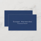Simple Plain Elegant Blue Minimalist Professional Business Card (Front/Back)