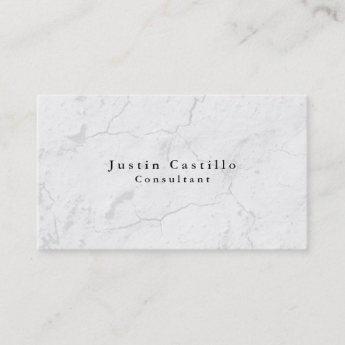 Simple Plain Elegant Grey Modern Business Card