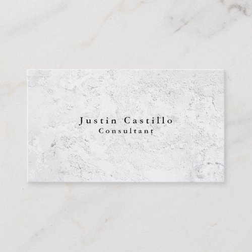 Simple Plain Elegant Grey Wall Texture Modern Business Card