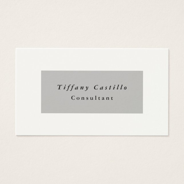 Simple Plain Elegant Minimalist Modern Cream (Front)