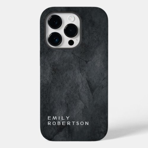 Simple Plain Gray Trendy Modern Minimalist Case_Mate iPhone 14 Pro Case