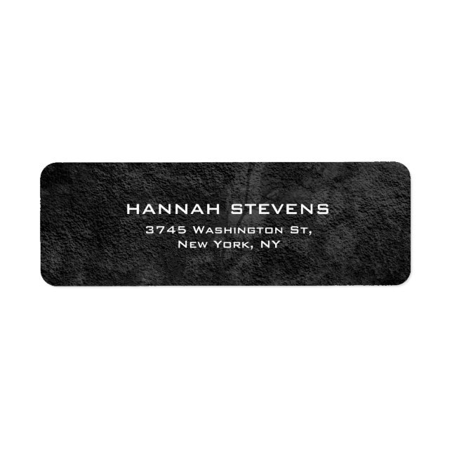 Simple Plain Grey Pattern Elegant Modern Label (Front)