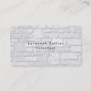 Simple Plain Grey Wall Minimalist Modern Business Card