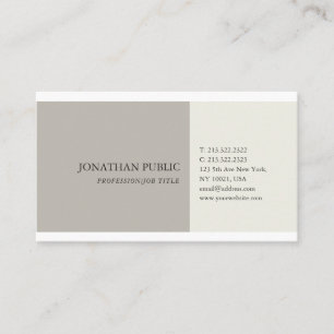 Simple Plain Harmonic Colors Professional Modern Business Card