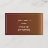 Simple Plain Leather Texture Business Card (Back)