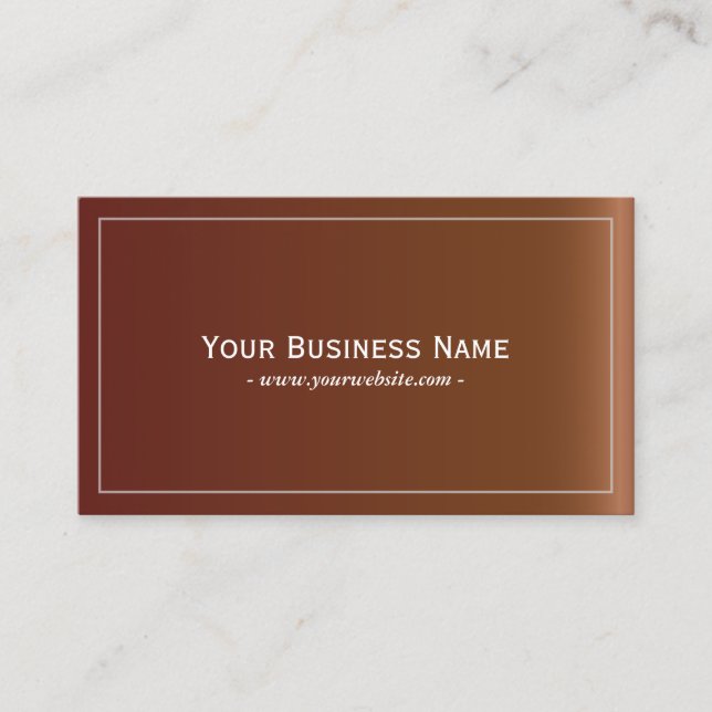Simple Plain Leather Texture Business Card (Front)