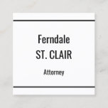 [ Thumbnail: Simple & Plain Legal Professional Business Card ]