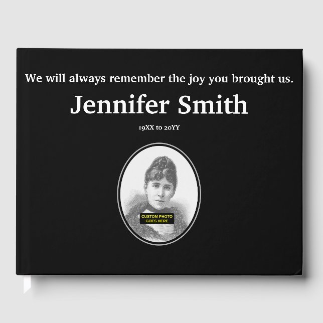 Simple & Plain Memories Guestbook (Front)