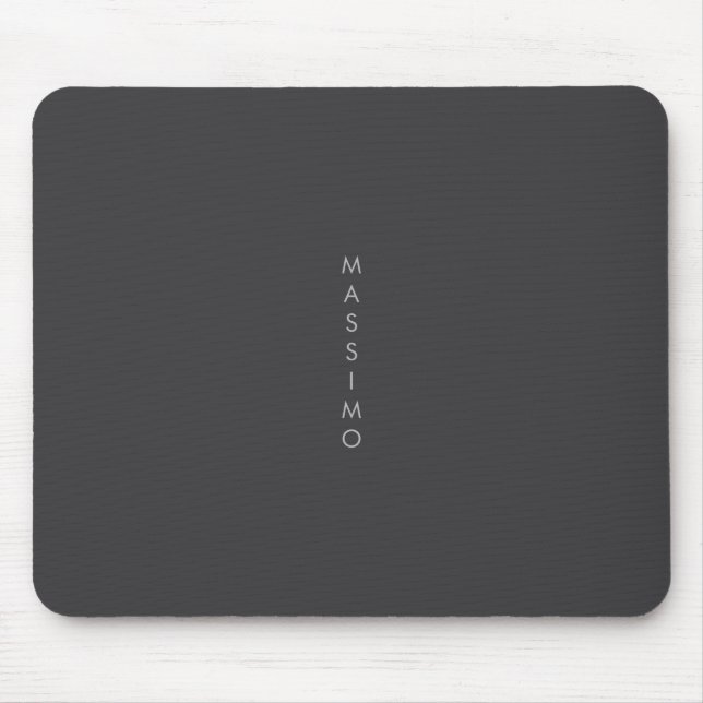 Simple Plain Minimalist Elegant Modern Grey Mouse Pad (Front)