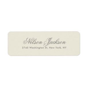 Simple Plain Minimalist Elegant Modern Pastel Label
