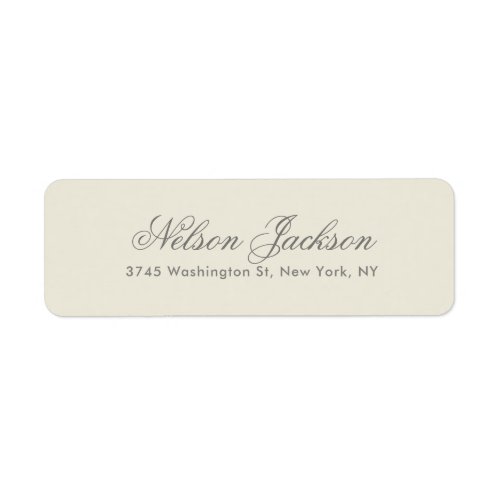 Simple Plain Minimalist Elegant Modern Pastel Label