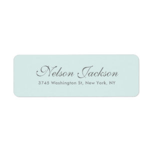 Simple Plain Minimalist Elegant Modern Pastel Label