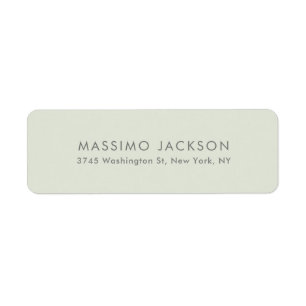 Simple Plain Minimalist Elegant Modern Pastel Label
