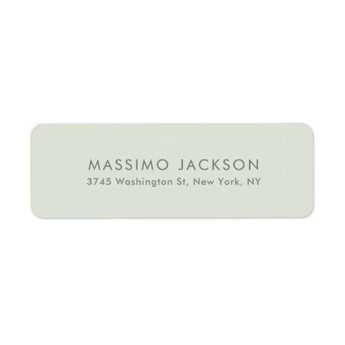 Simple Plain Minimalist Elegant Modern Pastel Label