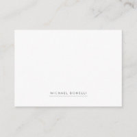 Simple Plain Minimalist Elegant Modern White