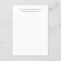 Simple Plain Minimalist Elegant Modern White