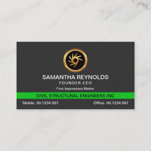 Simple Minimalist Classic Startup Founder CEO Business Card