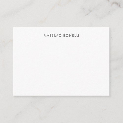 Simple Plain Modern Elegant  Enclosure Card