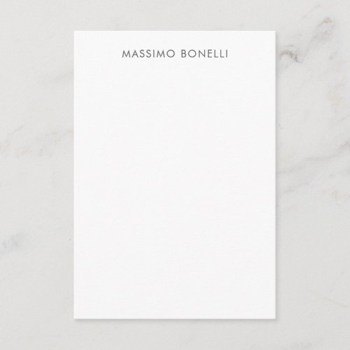 Simple Plain Modern Elegant Enclosure Card
