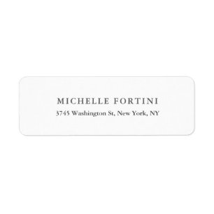 Simple Plain Modern Elegant Minimalist Label