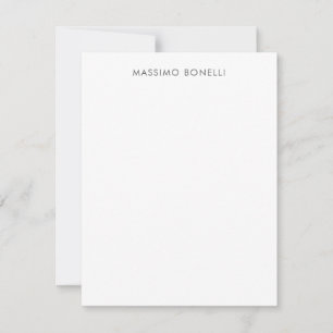 Simple Plain Modern Elegant Note Card