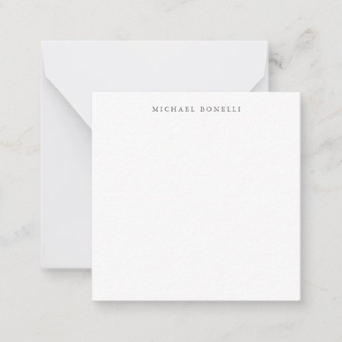 Simple Plain Modern Elegant  Note Card