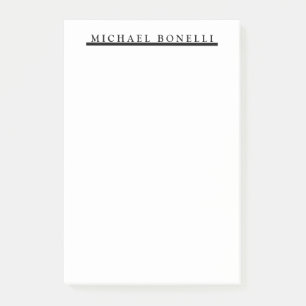 Simple Plain Modern Elegant Post-it Notes