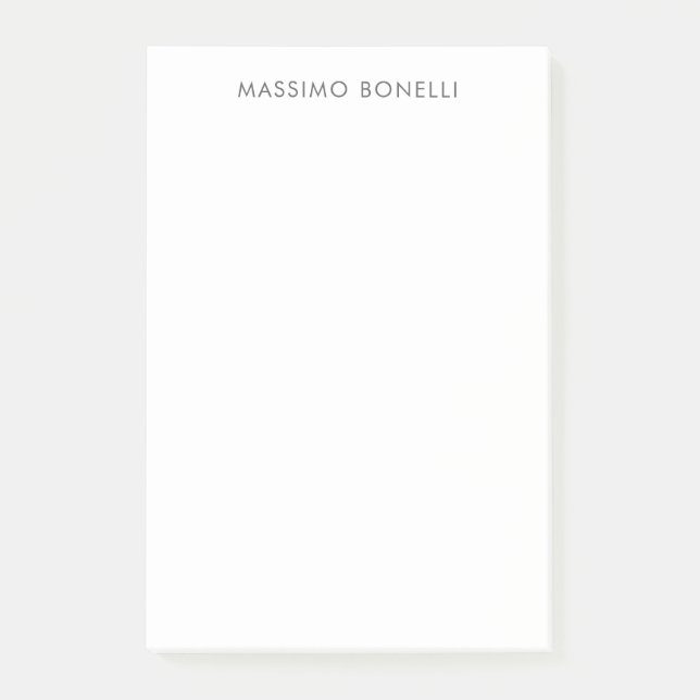 Simple Plain Modern Elegant  Post-it Notes (Front)