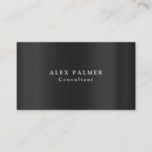 Simple Plain Modern Gray Background Original Business Card