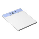 Simple Plain Modern Notepad Periwinkle Bar at Zazzle
