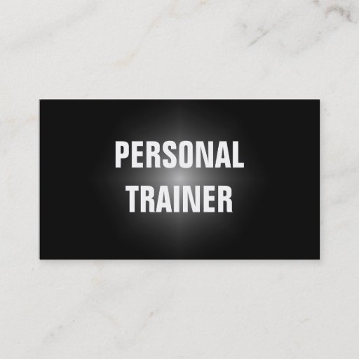Customizable Simple &amp; Plain Personal Trainer Business Card
