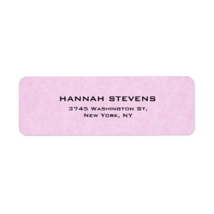 Simple Plain Pink Elegant Modern Feminine Label