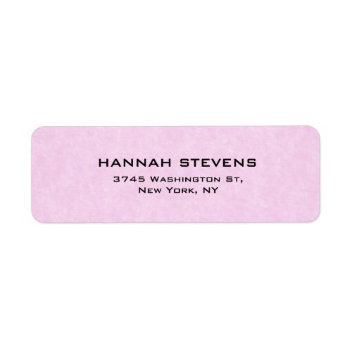 Simple Plain Pink Elegant Modern Feminine Label